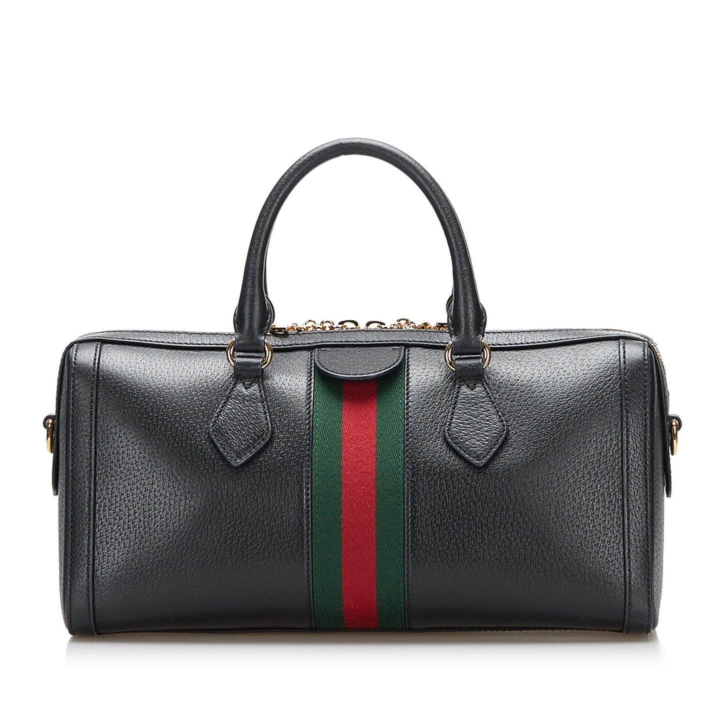 Gucci GG Ophidia Leather Satchel (SHG-zyzgS8)