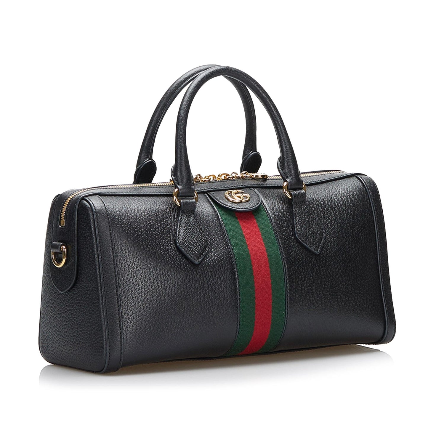 Gucci GG Ophidia Leather Satchel (SHG-zyzgS8)