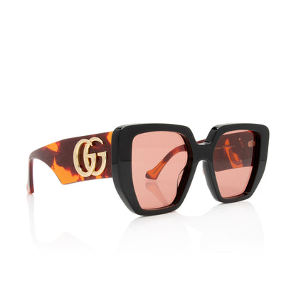 Gucci GG Oversized Rectangular Sunglasses (SHF-toom2U)