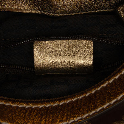 Gucci GG Satin Half Moon Hobo Bag (SHG-f8SFVJ)