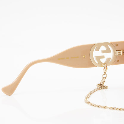 Gucci Interlocking G Chain Square Sunglasses