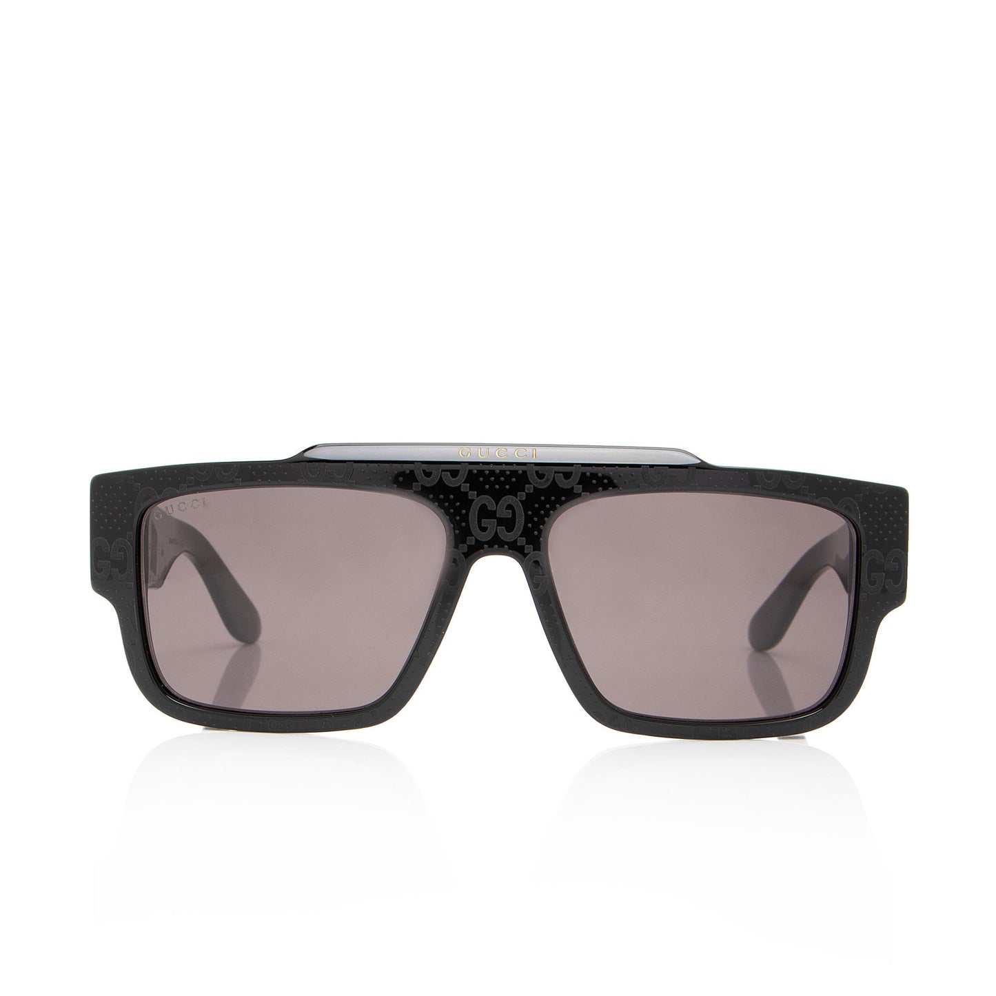Gucci Enameled GG Square Sunglasses