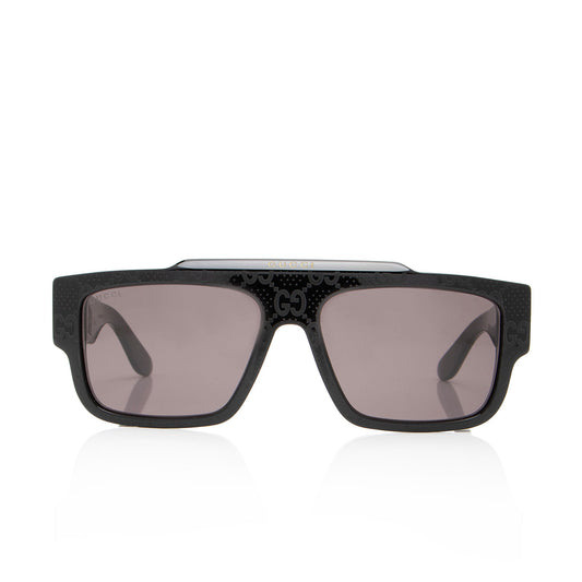 Gucci Enameled GG Square Sunglasses