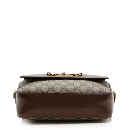 Gucci GG Supreme 1955 Horsebit Small Shoulder Bag (SHF-o9bVc1)