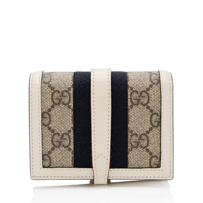 Gucci GG Supreme 1961 Jackie Card Case Wallet (SHF-Roet5l)