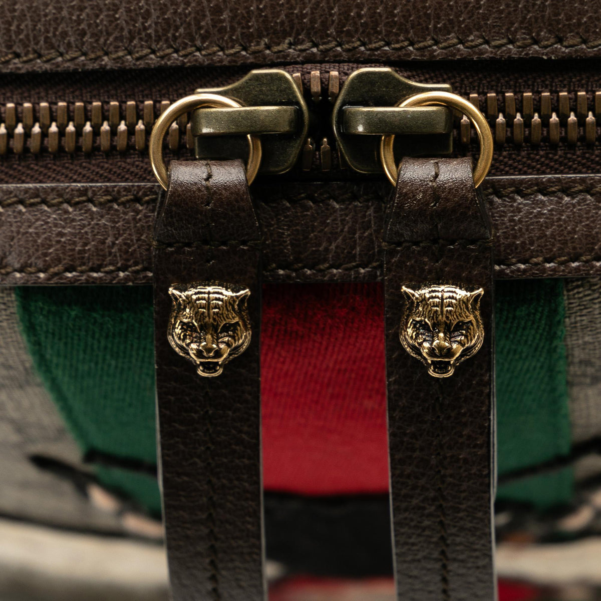Gucci GG Supreme Animalier Web Backpack (SHG-TR6kCr)