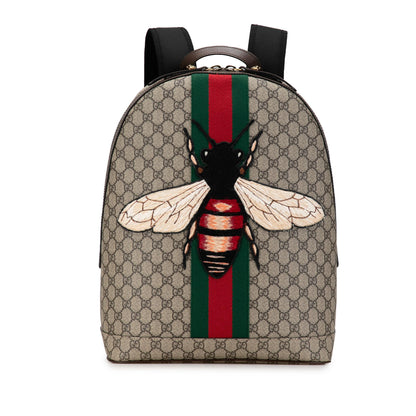 Gucci GG Supreme Animalier Web Backpack (SHG-TR6kCr)