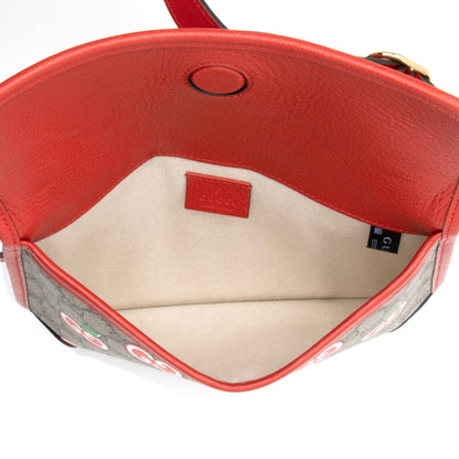 Gucci GG Supreme Apple Monogram Belt Bag - Size 32 / 80 (SHF-23491)