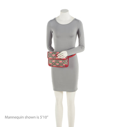 Gucci GG Supreme Apple Monogram Belt Bag - Size 32 / 80 (SHF-23491)