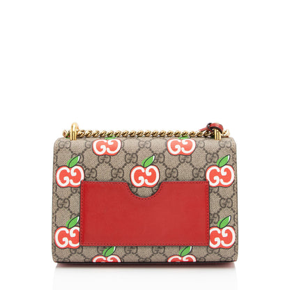 Gucci GG Supreme Apple Padlock Small Shoulder Bag