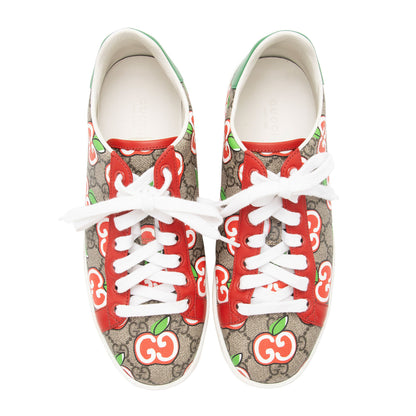 Gucci GG Supreme Apple Sneakers - Size 37.5 / 7.5 (SHF-8bwssz)