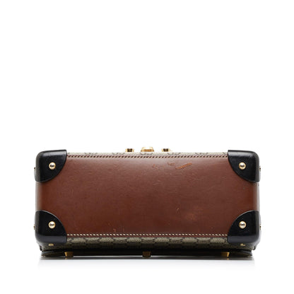 Gucci GG Supreme Bamboo Padlock Satchel (SHG-rOgtY6)