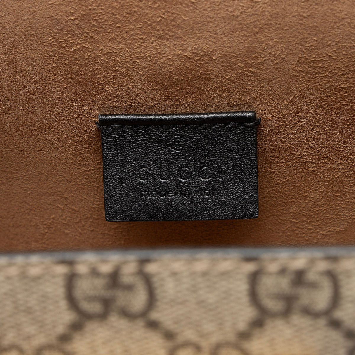 Gucci GG Supreme Bamboo Padlock Top Handle Shoulder Bag (SHF-hs3Epm)