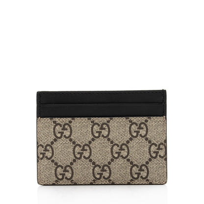 Gucci GG Supreme Bee Card Holder (SHF-ya4IYu)