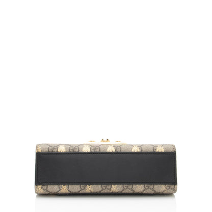 Gucci GG Supreme Bee Padlock Small Shoulder Bag (SHF-JaFqOf)