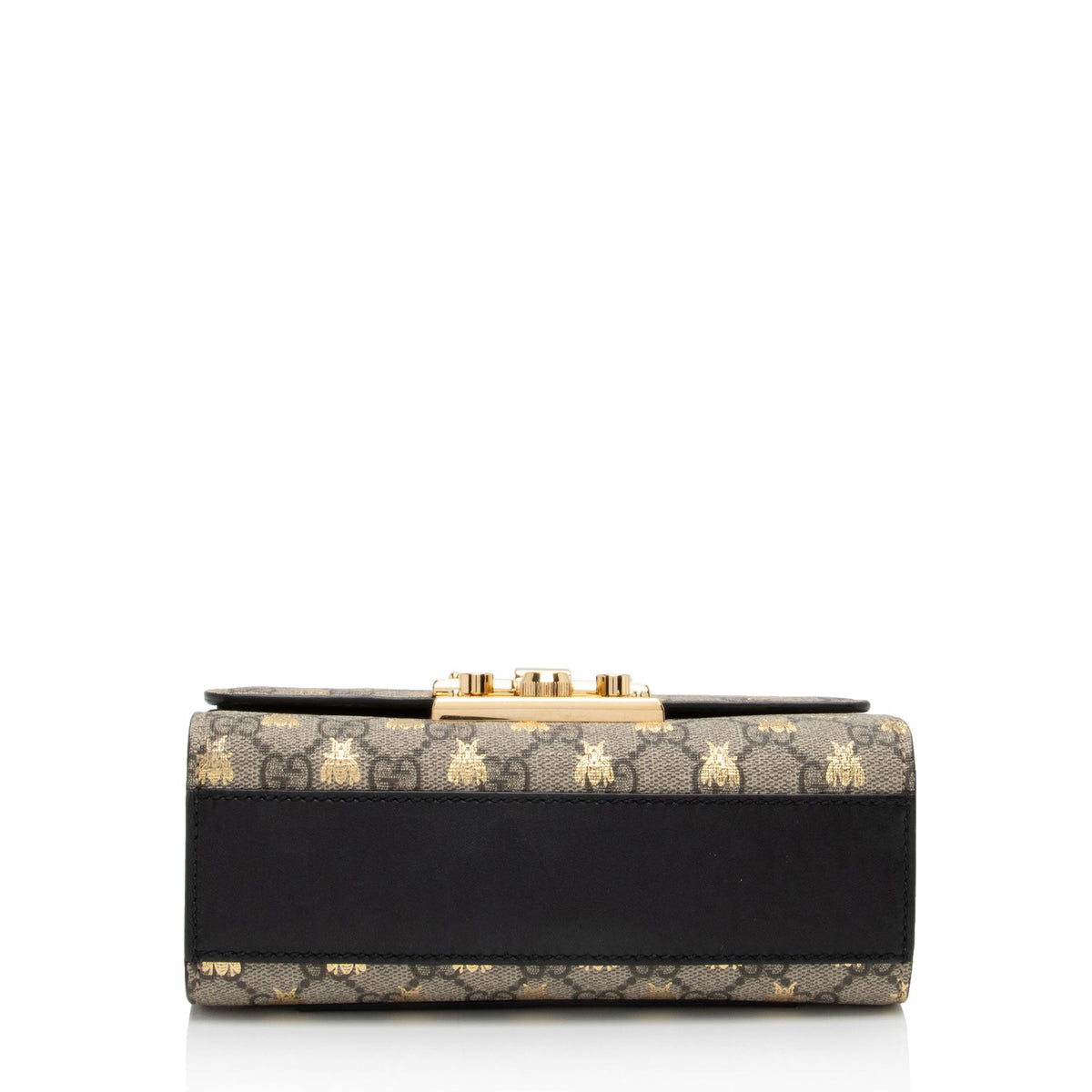 Gucci GG Supreme Bee Padlock Small Shoulder Bag (SHF-3QPOYF)