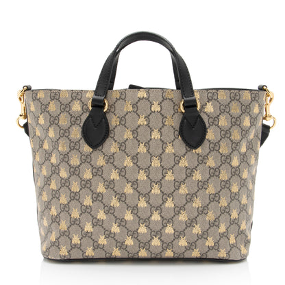Gucci GG Supreme Bee Soft Small Tote (SHF-tdpAEz)