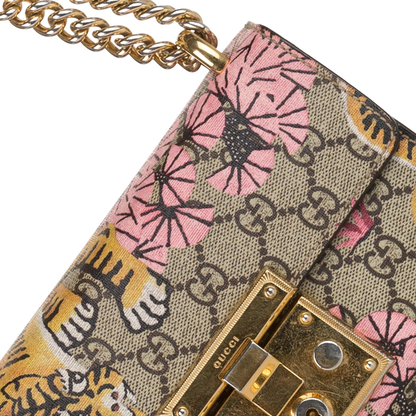 Gucci GG Supreme Bengal Padlock Crossbody Bag (SHG-34087)