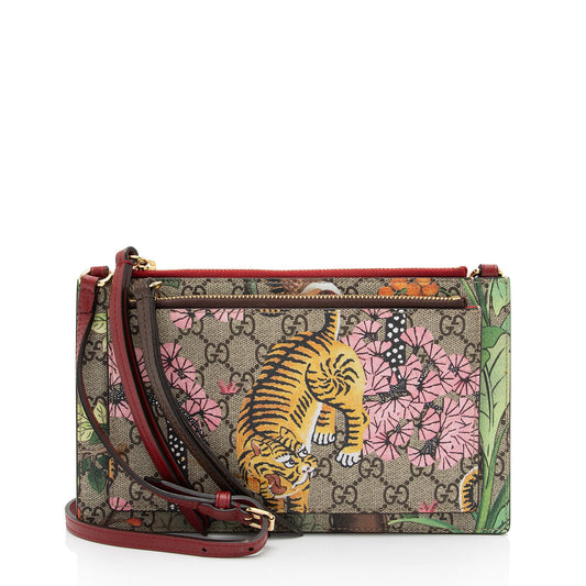Gucci GG Supreme Bengal Tiger Pouch Crossbody (SHF-pKsW2V)