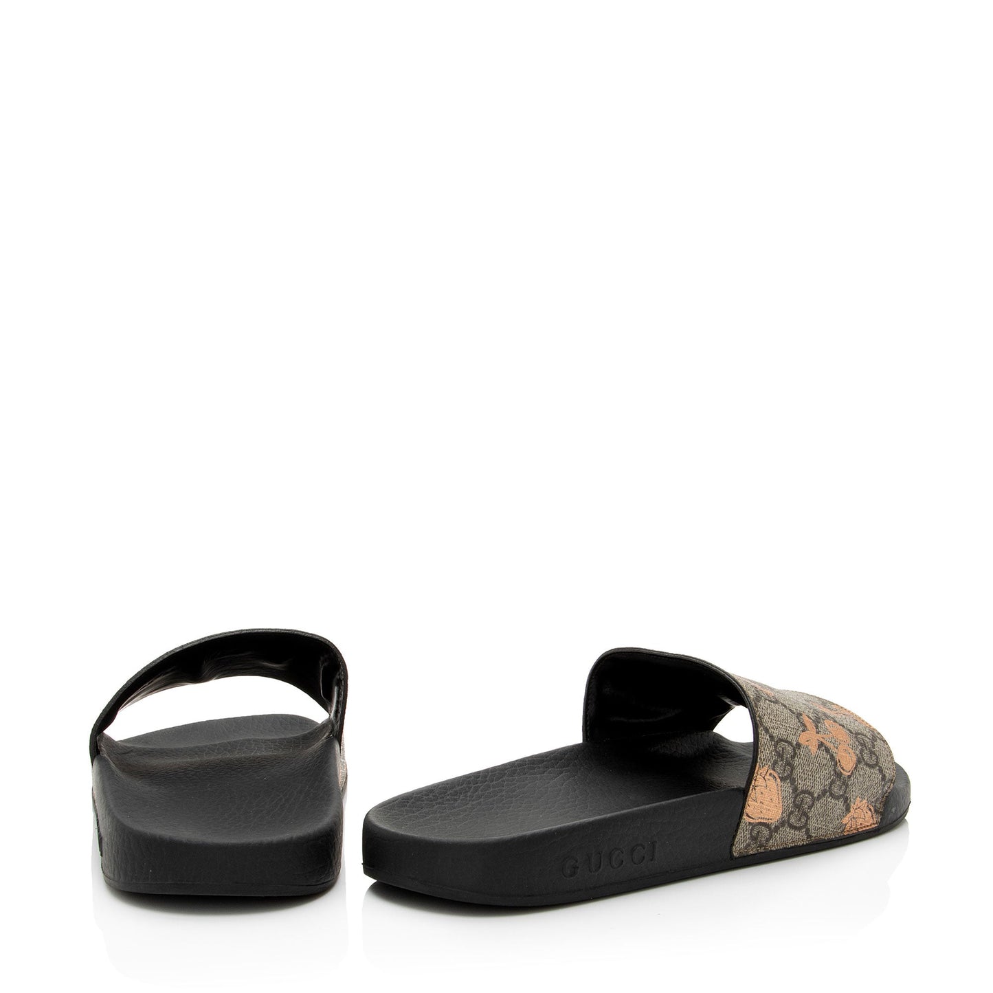 Gucci GG Supreme Berry Slide Sandals - Size 9 / 39