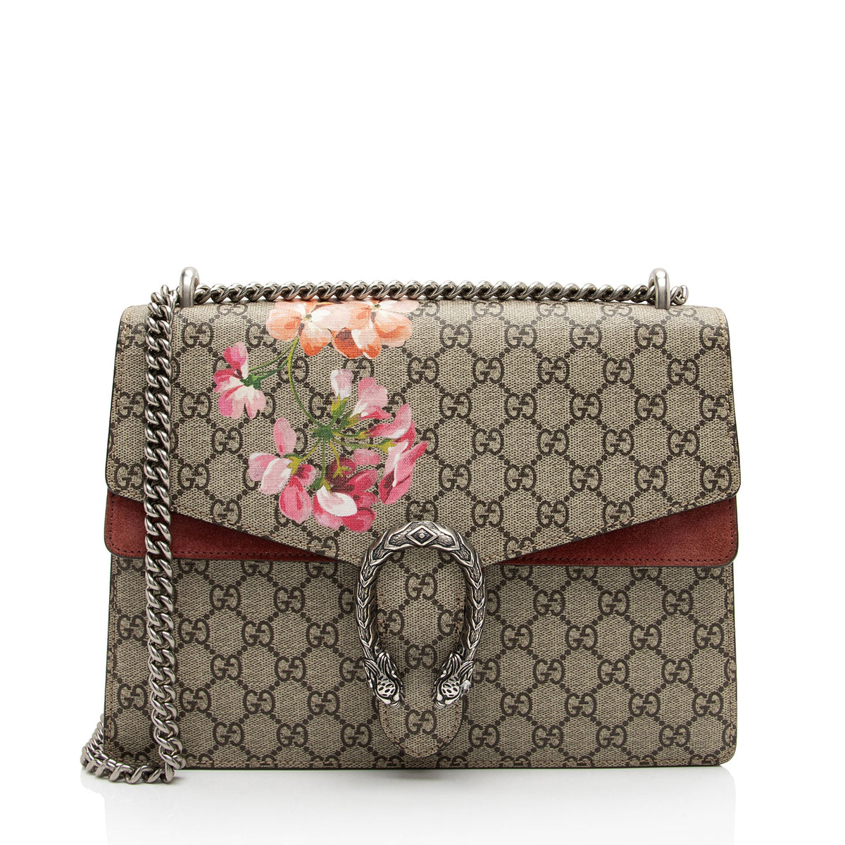 Gucci GG Supreme Blooms Dionysus Medium Shoulder Bag (SHF-DLwrwt)