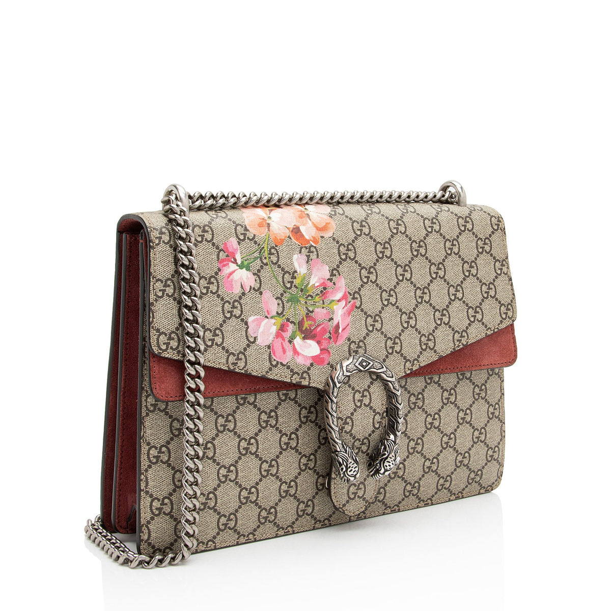 Gucci GG Supreme Blooms Dionysus Medium Shoulder Bag (SHF-DLwrwt)