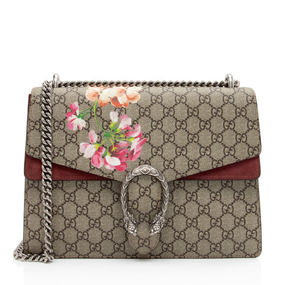 Gucci GG Supreme Blooms Dionysus Medium Shoulder Bag (SHF-DE7aCr)