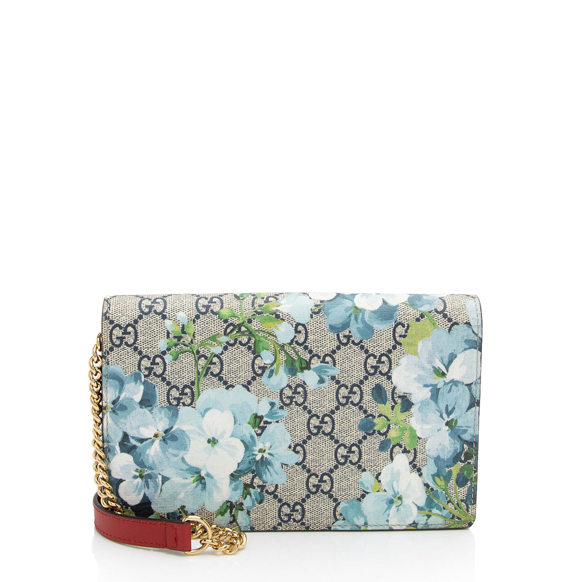 Gucci GG Supreme Blooms Wallet on Chain Bag (SHF-ipAKVB)