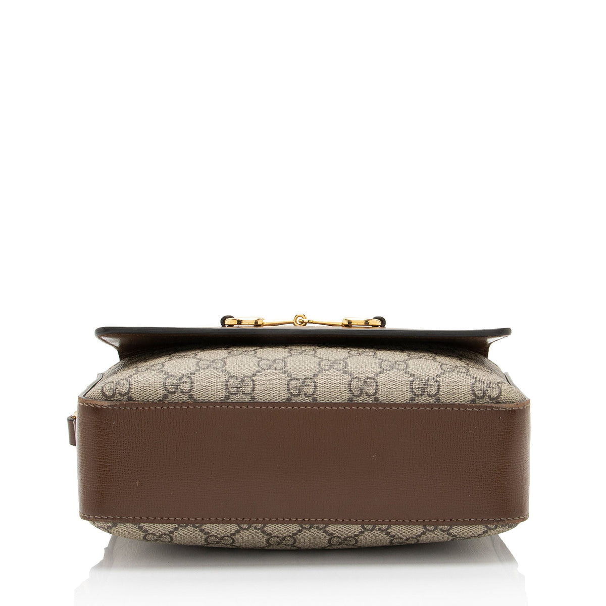 Gucci GG Supreme Calfskin Horsebit 1955 Small Shoulder Bag (SHF-EumYCS)