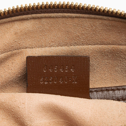 Gucci GG Supreme Calfskin Horsebit 1955 Small Shoulder Bag (SHF-BWc4W6)