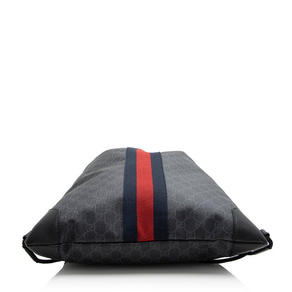 Gucci GG Supreme Canvas Drawstring Backpack (SHF-21965)