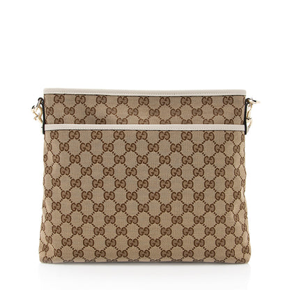 Gucci GG Supreme Classic Flat Medium Messenger Bag (SHF-19983)