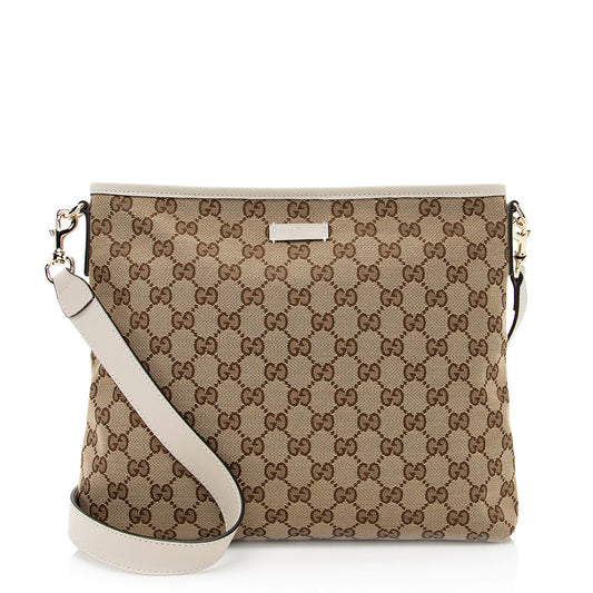 Gucci GG Supreme Classic Flat Medium Messenger Bag (SHF-19983)