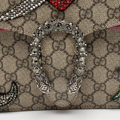 Gucci GG Supreme Embellished Dionysus Medium Shoulder Bag (SHF-oygysY)