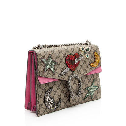 Gucci GG Supreme Embellished Dionysus Medium Shoulder Bag (SHF-oygysY)