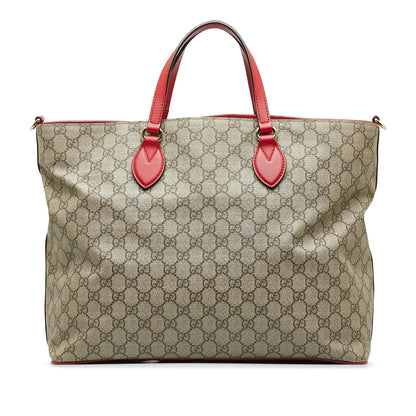 Gucci GG Supreme Embroidered Kingsnake Heart Shopper Bag (SHG-9XIapj)