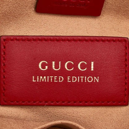 Gucci GG Supreme Embroidered Kingsnake Heart Shopper Bag (SHG-9XIapj)