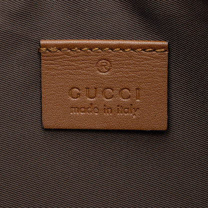 Gucci GG Supreme Embroidered Kingsnake Large Zip Pouch (SHF-19741)
