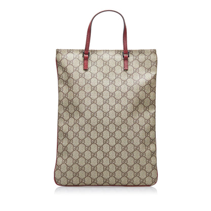 Gucci GG Supreme Flat Vertical Tote (SHG-AwXevK)