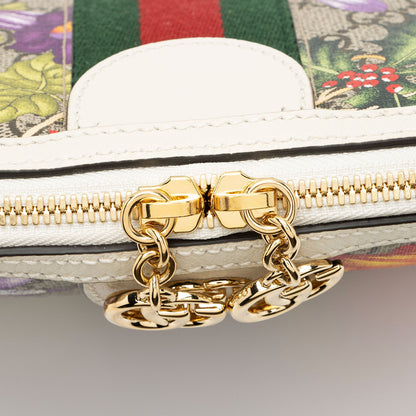 Gucci GG Supreme Flora Ophidia Dome Small Shoulder Bag (SHF-IgI7i4)