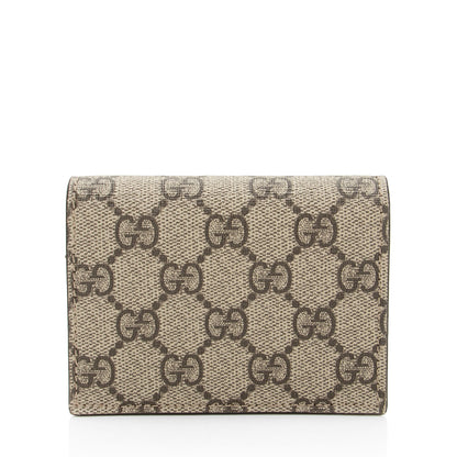 Gucci GG Supreme GG Marmont Card Case (SHF-bZF8Z2)