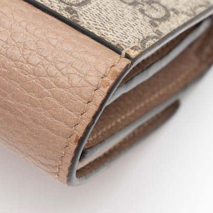 Gucci GG Supreme GG Marmont Compact Wallet (SHF-0GWgKX)