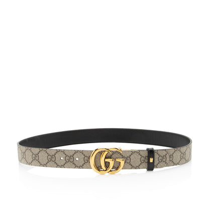 Gucci GG Supreme GG Marmont Reversible Belt - Size 32 / 80