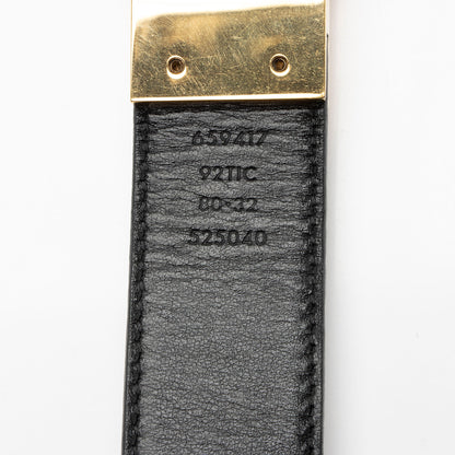 Gucci GG Supreme GG Marmont Reversible Belt - Size 32 / 80