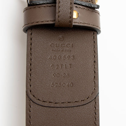 Gucci GG Supreme GG Marmont Wide Belt - Size 36 / 90