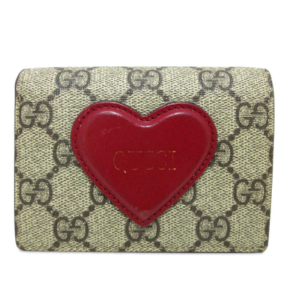 Gucci GG Supreme Heart Bifold Wallet (SHG-4t4GId)