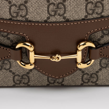 Gucci GG Supreme Horsebit 1955 Mini Shoulder Bag (SHF-IqWPZK)