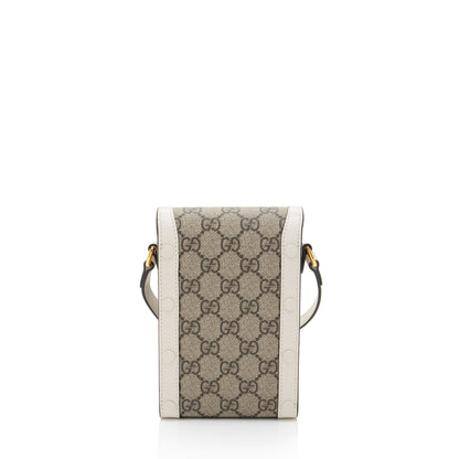 Gucci GG Supreme Horsebit 1955 Vertical Mini Shoulder Bag (SHF-eO3rqs)