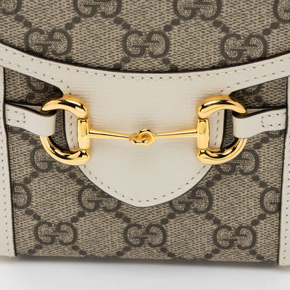 Gucci GG Supreme Horsebit 1955 Vertical Mini Shoulder Bag (SHF-eO3rqs)