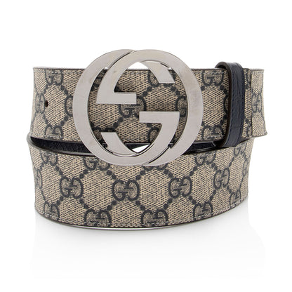 Gucci GG Supreme Interlocking G Belt - Size 30 / 75 - FINAL SALE (SHF-6RxdGy)